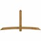 Ekena Millwork Bellingham Rough Sawn Timber Gable Bracket, Western Red Cedar, 108"W x 54"H x 4"D x 6"F, 12/12 Pitch GBW108X54X0406BEL00RWR - alternate 1